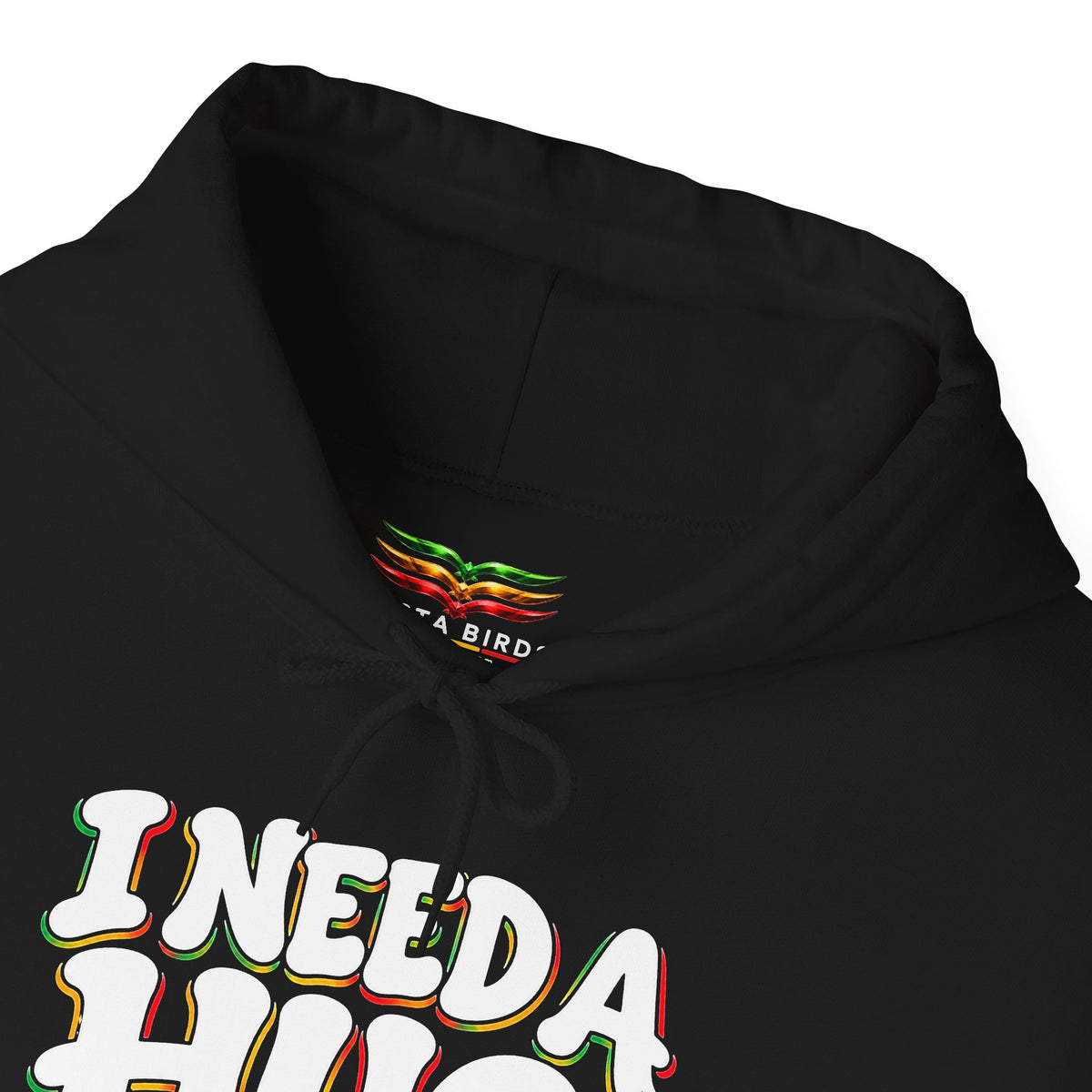 I Need a Hug Hoodie - 'I Need a Hug, Coffee and a Joint' Graphic Pullover