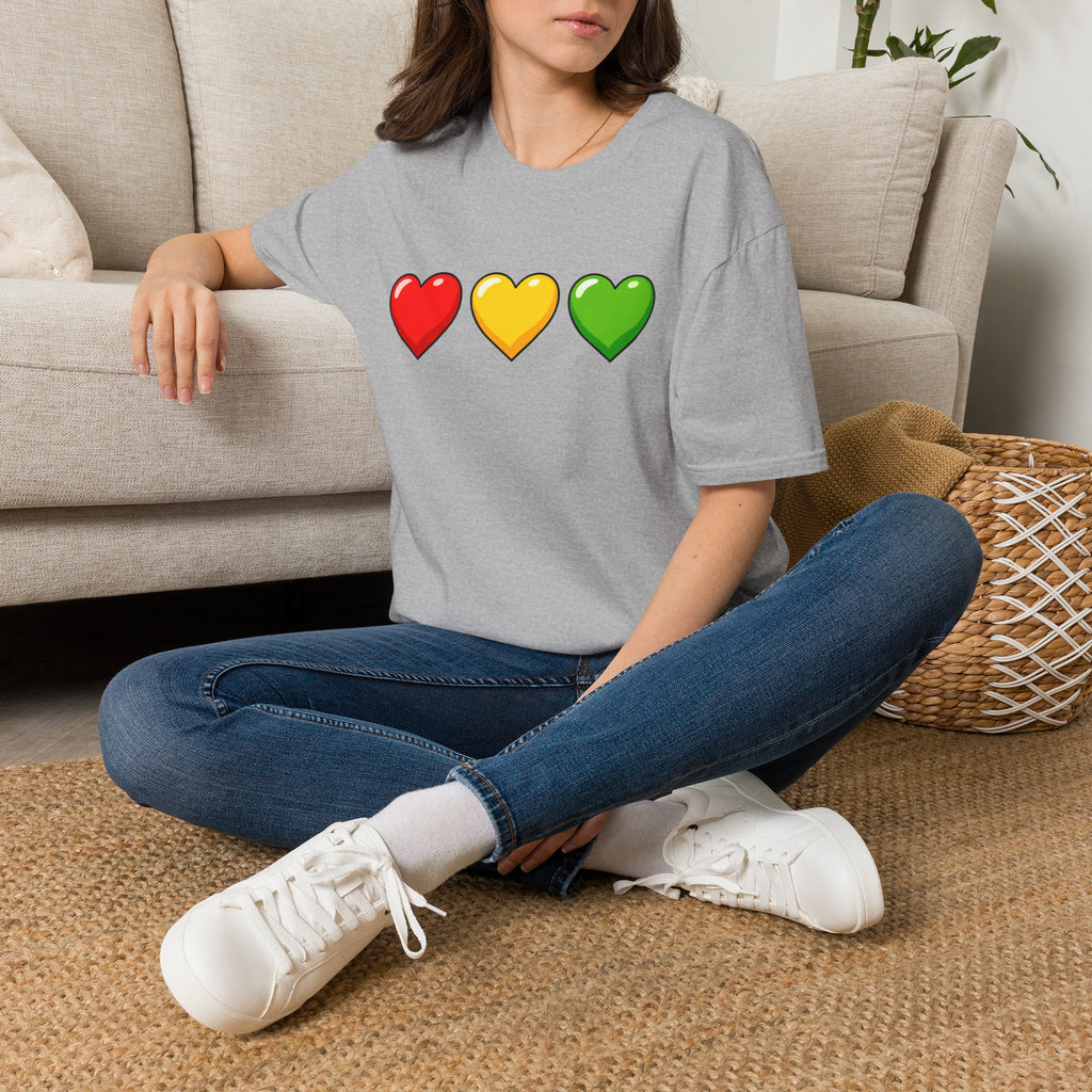 RASTA HEARTS TEE