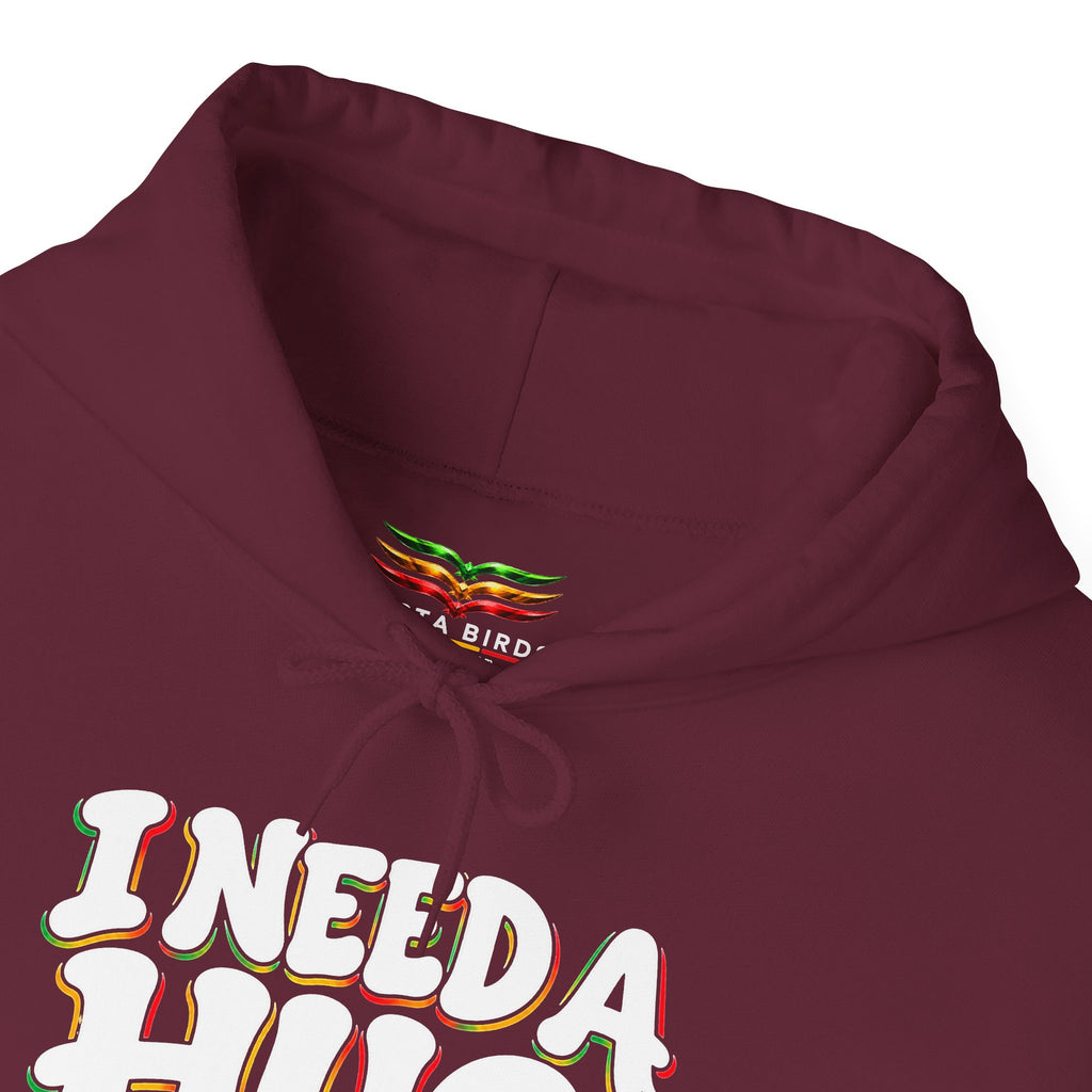 I Need a Hug Hoodie - 'I Need a Hug, Coffee and a Joint' Graphic Pullover
