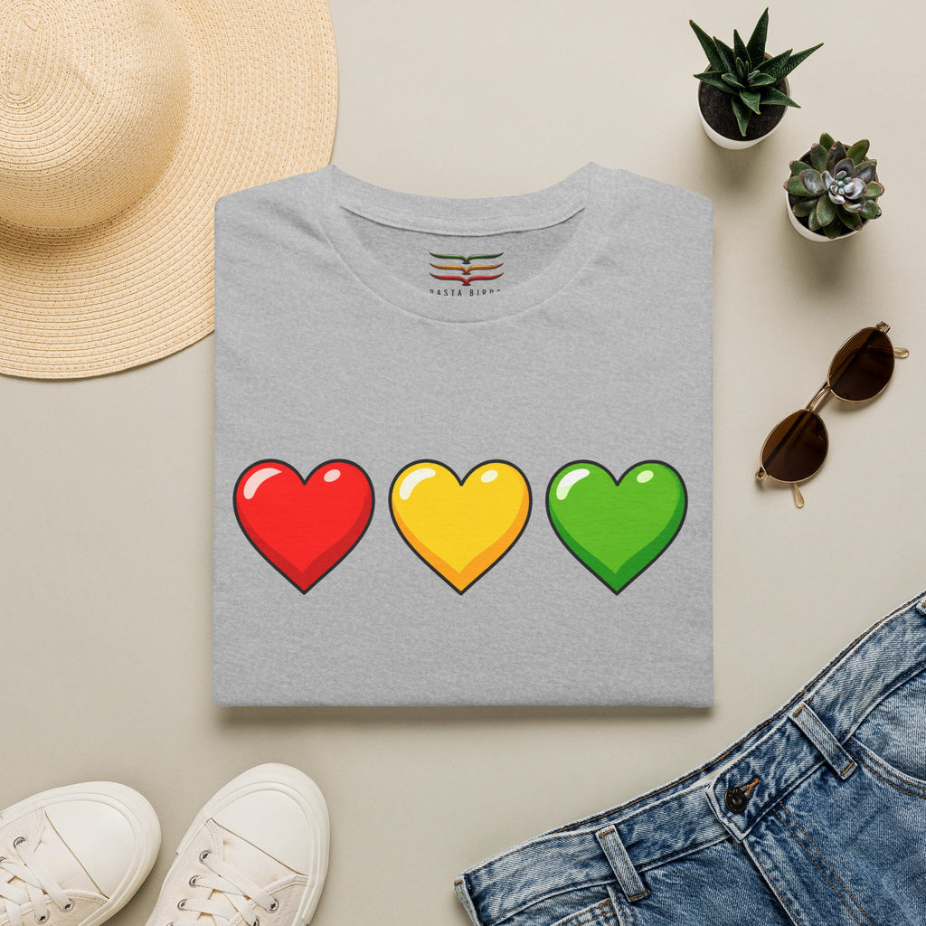 RASTA HEARTS TEE