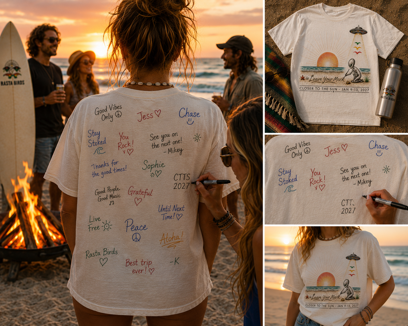 Leave Your Mark – Personalized Festival Signature Tee