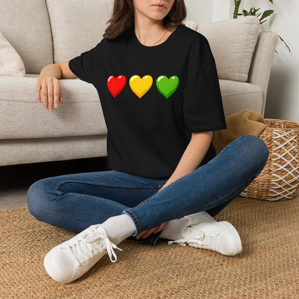 RASTA HEARTS TEE